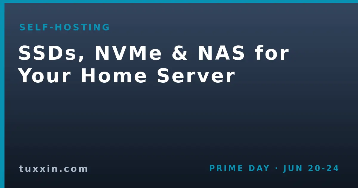 Home Server Storage 101: SSDs, NVMe & NAS for Self-Hosting