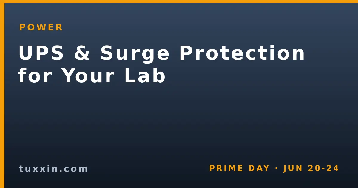 Don't Lose Your Lab to a Power Blip: UPS & Surge Protection