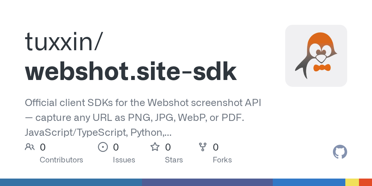We Open-Sourced the Webshot SDKs (JavaScript, Python, PHP)